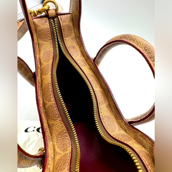 Coach Rexy Bag In Signature Canvas Imported With Keychain - Picture 10 of 16